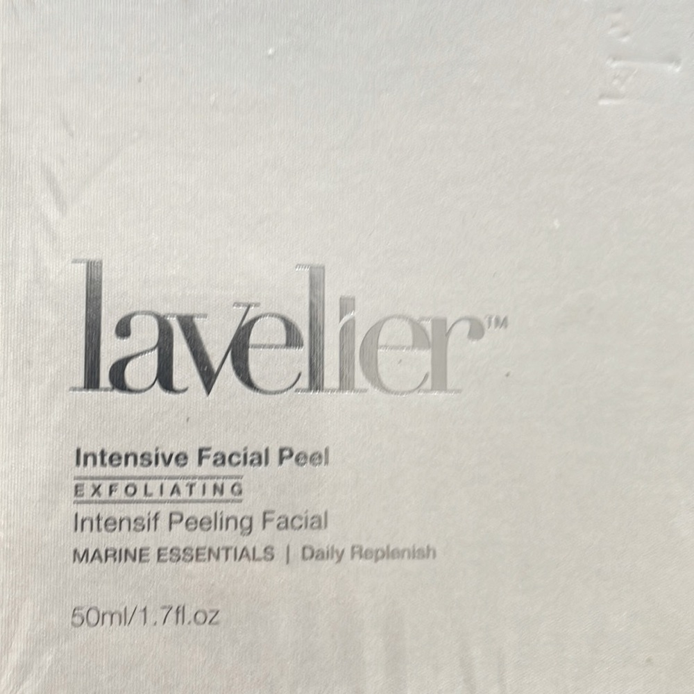 Lavelier intensive facial peel exfoliating marine essentials. New in sealed box.